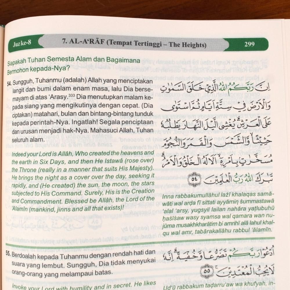Al Quran Terjemah Al-Quran tiga bahasa Arabic-indonesia-inggris Al Quran The Noble Quran A5 AST