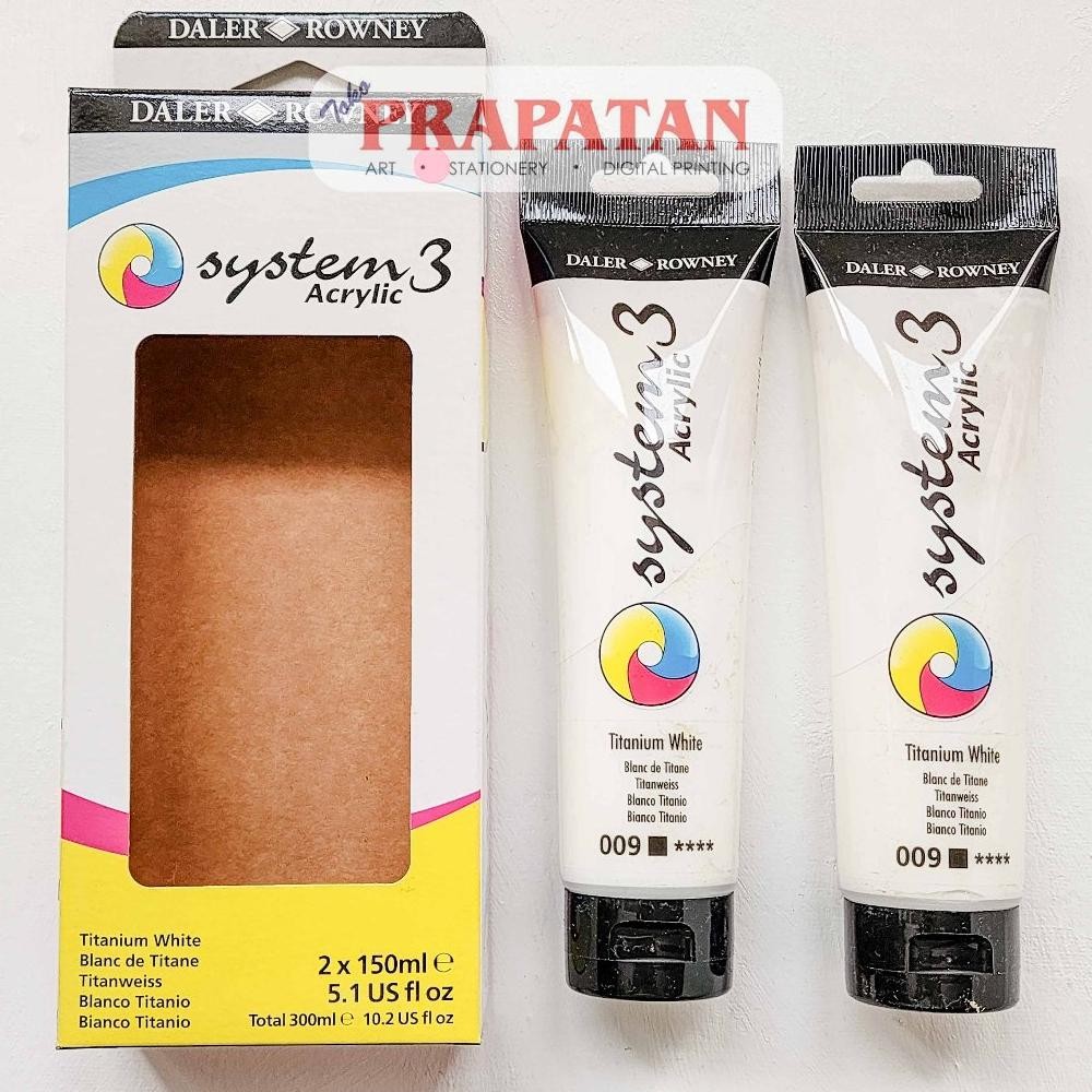 

Cat Akrilik Daler Rowney System3 Titanium White 2x150ml | Daler Rowney Acrylic AST