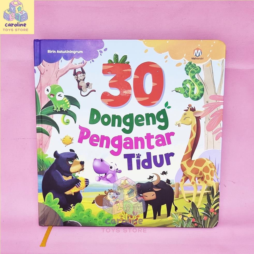Buku Dongeng Pengantar Tidur isi 30 Buku Cerita Hewan Anak Dongeng Cerita Moral Hard Cover AST