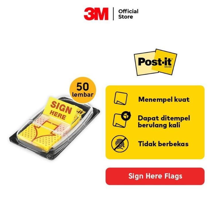 

Pos-It 3M Penanda Tanda Tangan SIGN HERE 680-9 ( 1pcs ) AST