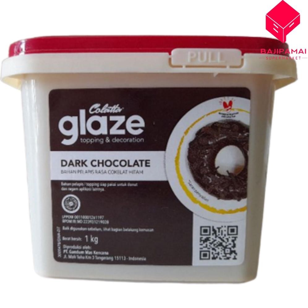

Colatta glaze topping & decoration dark chocolate uk 1kg