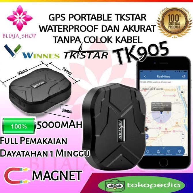 Gps Tracker Lacak Tkstar Tk 905 Tk905 Tk Star Mobil Truk Magnet