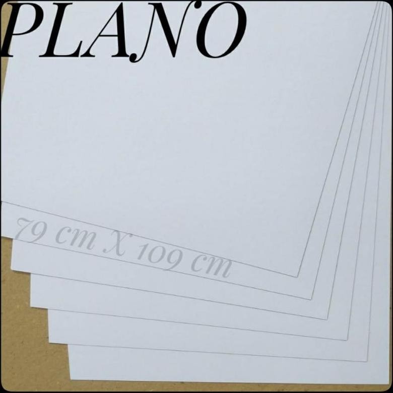 

KERTAS BW/ BLUISH WHITE 250 GR UK PLANO 79 CM X 109 CM ( ISI 5 LEMBAR ) AST