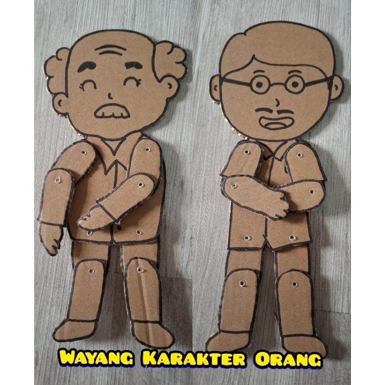 

Termurah Prakarya Wayang dari kardus karakter Orang