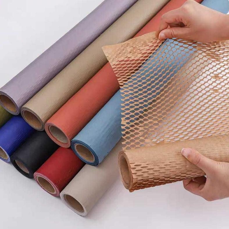 

Honeycomb Paper Wrap / Hexcel Wrap Roll 10meter Kertas Bubble Wrap Pelindung Ramah Lingkungan AST