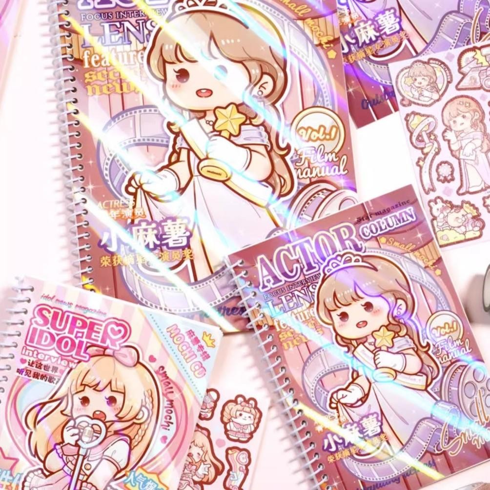 

Sticker alumb Buku Release paper Buku sticker reusable A5 Release book penyimpanan Sticker AST