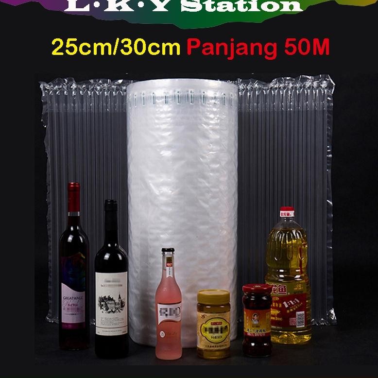 

25cm/35cm/40cm 50M Air Bubble Wrap Anti Pecah Inflatable Bag Plastik Air Bag Roll Cushion Packing Bubble Wrap Extra Bubble Packing Air Bag Cushion Packing Inflatable Bubble Wrap Inflatable Roll AST