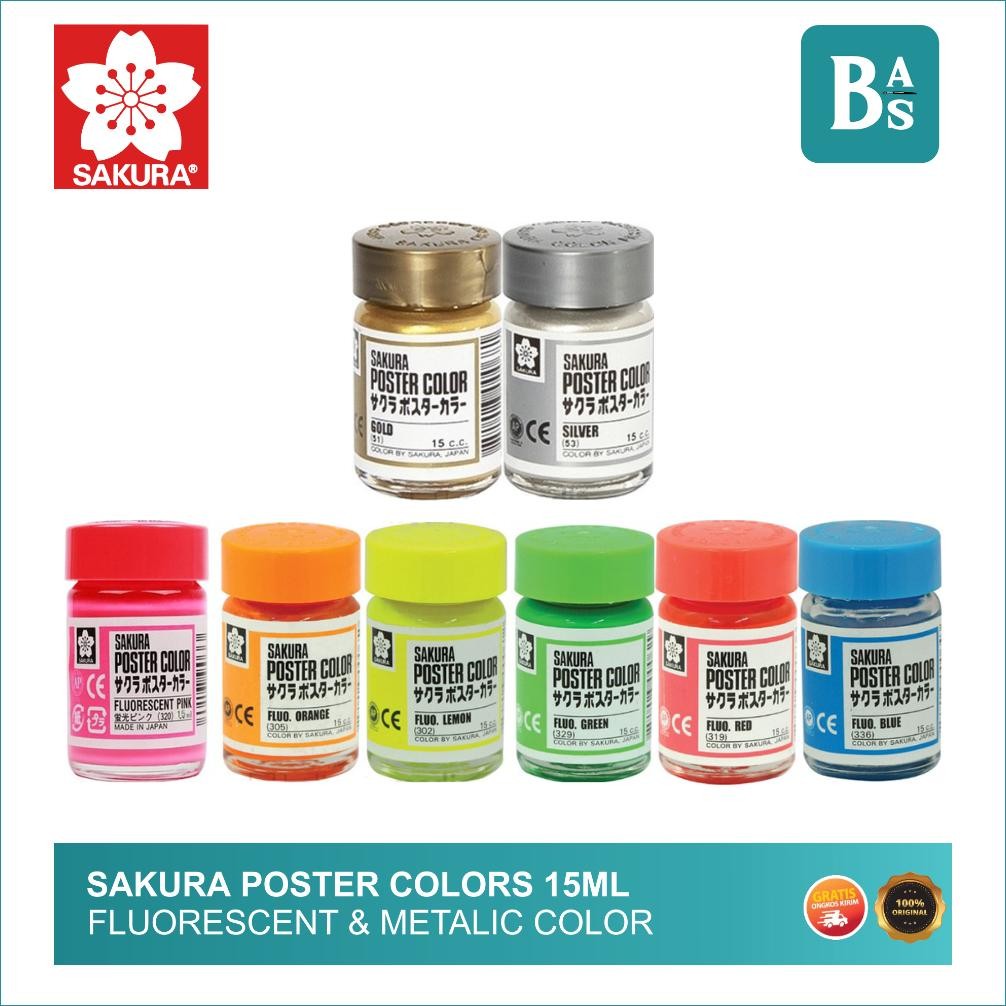 

Sakura - Cat Lukis Poster Pearlescent & Mettalic Color 15ml - Bali Artemedia AST