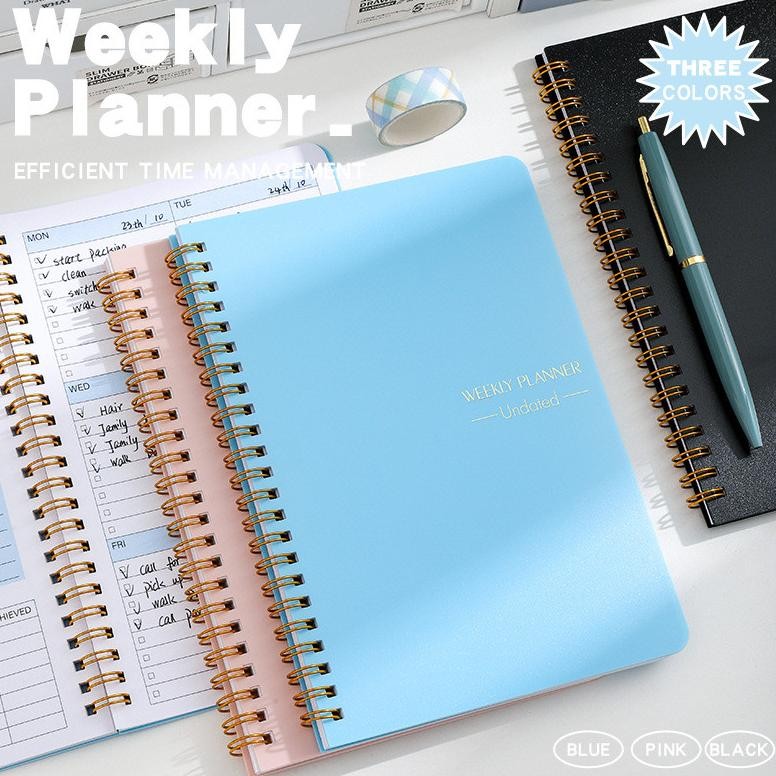 

2025 A5 weekly planner paper letter diary for school goal planner stationery organizer AST