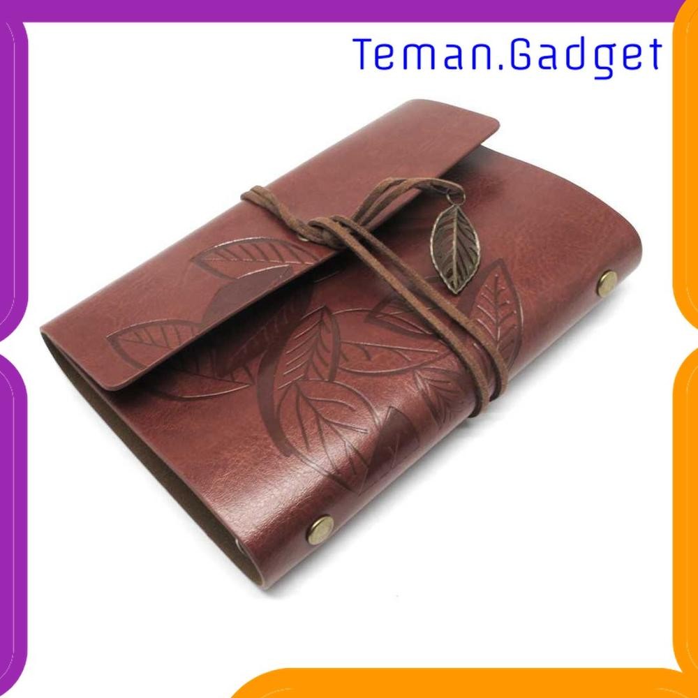 

TG-AT034 BESTOYARD BUKU CATATAN BINDER KULIT RETRO LEAF KERTAS A5 - BSD666 AST