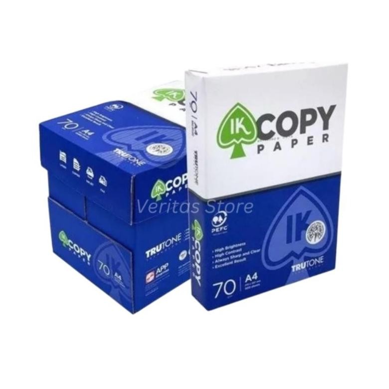

GOSEND/GRAB 1 DUS KERTAS HVS A4 70GSM PUTIH COPY PAPER 5 RIM ( 2500 LEMBAR ) AST