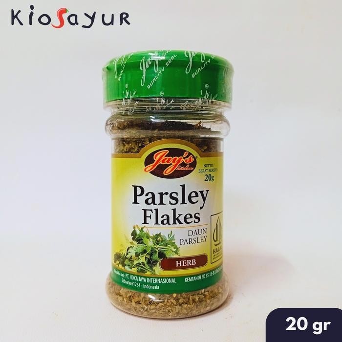 

Parsley Flakes / Parsley Dried Kering Jay'S 20 gram
