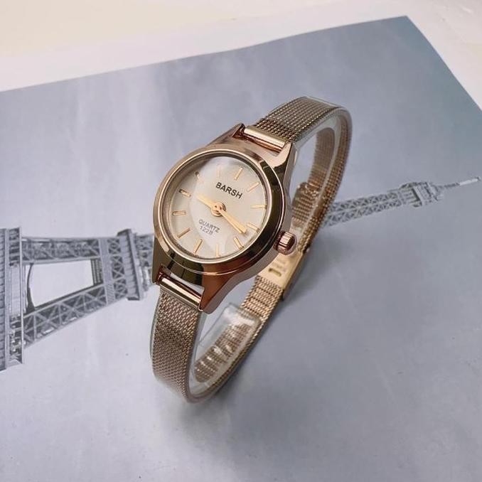 Tersedia Marzo Jam Tangan Wanita Barsh Tali Rantai Pasir Mini Analog Fashion Korea M106