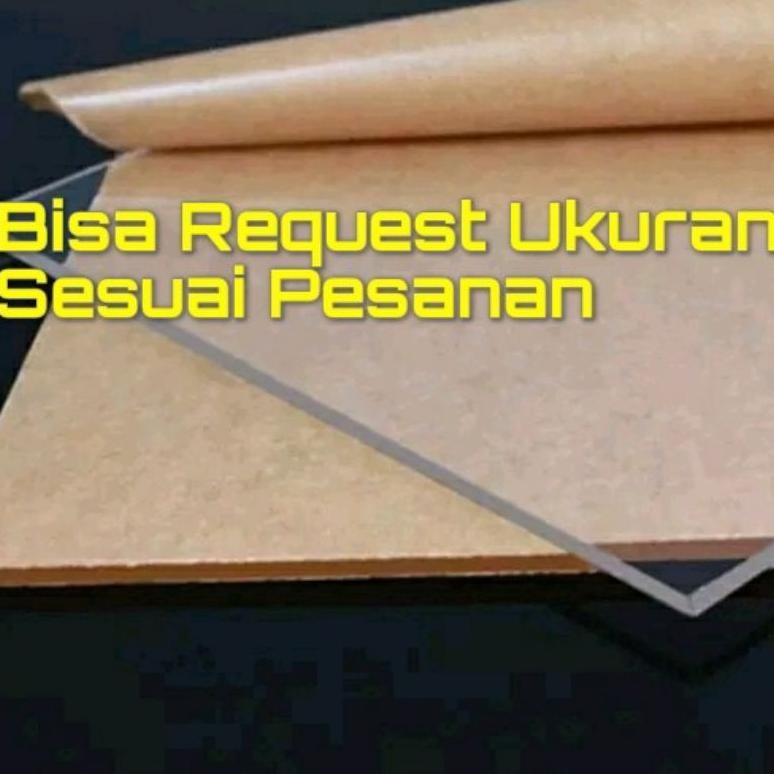 

Akrilik Bening 3mm 50x122cm ( Acrylic Sheet Lembaran ) AST