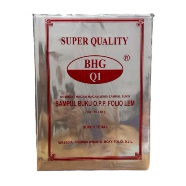 

[PACK] Sampul Buku Tulis Plastik OPP Lem Ukuran Folio MURAH AST