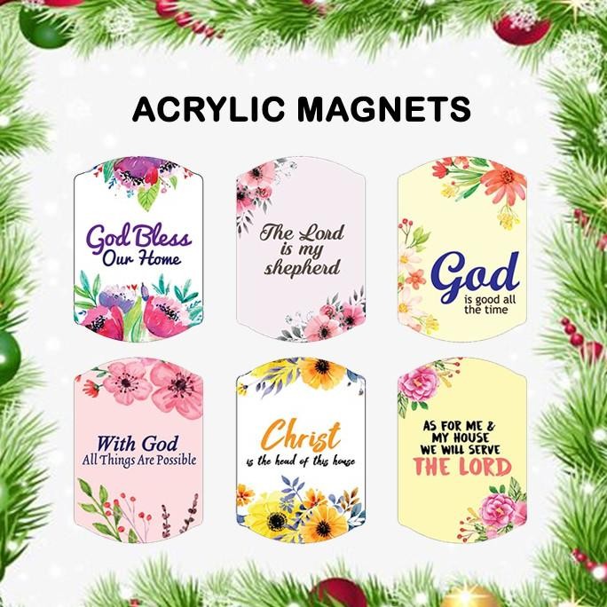 

INSPIRATIONAL ACRYLIC MAGNETS AST