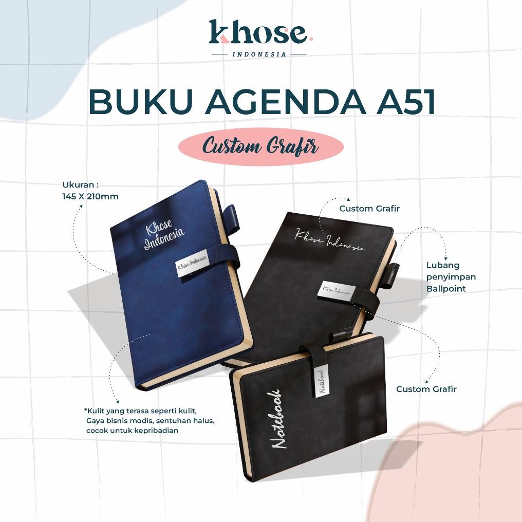 

Buku Agenda A51 Kancing/ Kunci Besi Magnet Custom Grafir 100 Sheets / Agenda Kantor / Agenda Promosi Souvenir AST