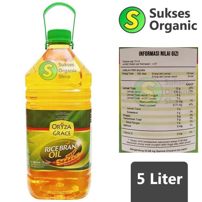 

Rice Bran Oil/Minyak Goreng Bekatul Padi | 5L | Oryza Grace