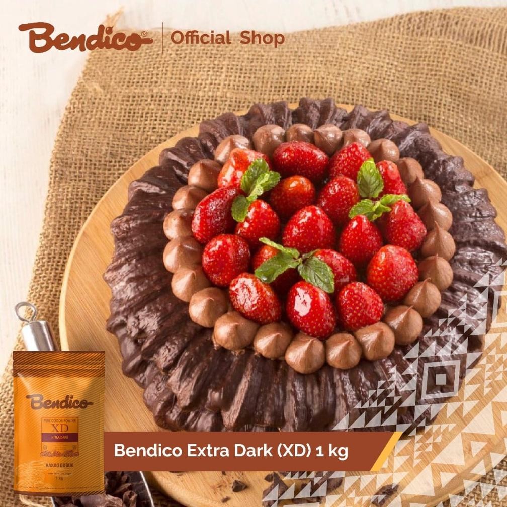 

Bendico Extra Dark Cocoa Powder 1kg - Warna Gelap