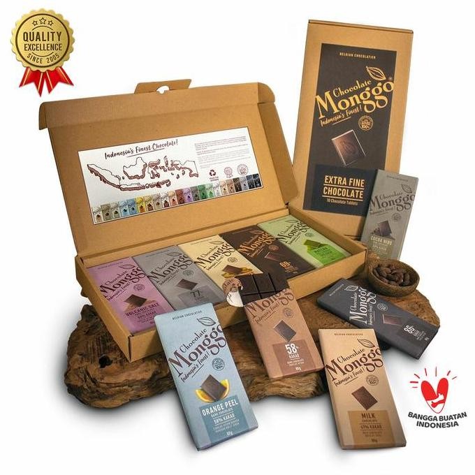 

Giant Cokelat Box 10 Tablets | Chocolate Monggo | Hampers Coklat 800Gr
