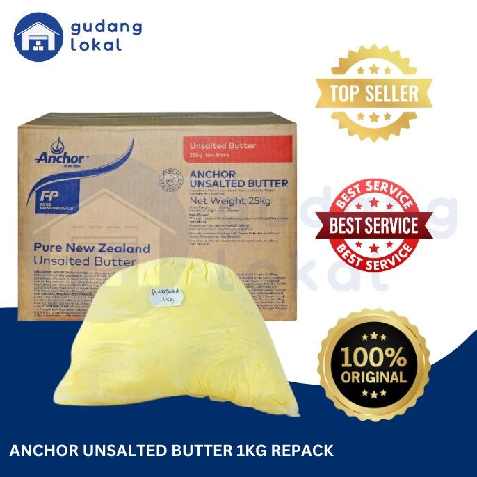 

Anchor Unsalted Butter 1Kg/500Gr/250Gr Krim Segar