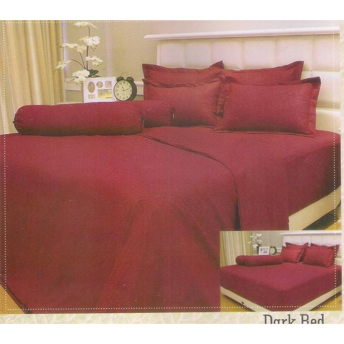 Sprei Polos halus Katun lembut Maroon  (200x200)Merah Maroon