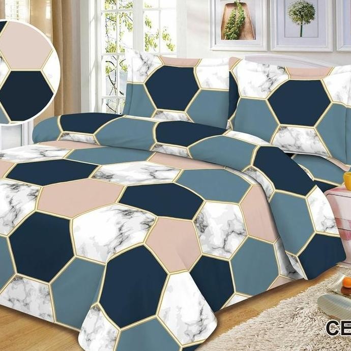 Sprei Single Halus katun Jepang (120x200)(100x200) T40cm Cezar