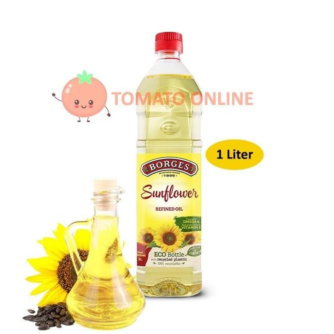 

Borges Sunflower Oil Minyak Bunga Matahari 1 Liter 1 L 1Liter 1L