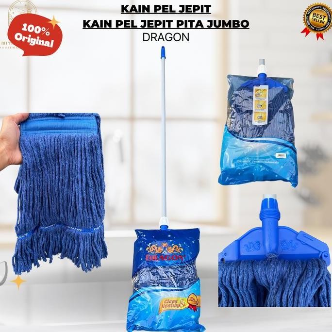 Sale Kain Pel Lantai Jepit Pita Jumbo Dragon / Alat Pel / Pelan Diskon
