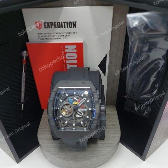 Tersedia JAM TANGAN PRIA EXPEDITION E6782 E 6782 CARBON AUTOMATIC LIMITED EDITI