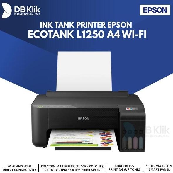 Printer Epson Ecotank L1250 A4 Wi-Fi - Epson L1250 Ink Tank Printer New Stok