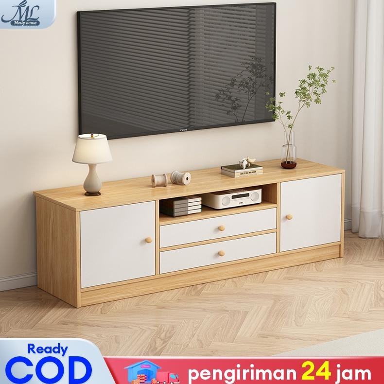 Meja TV Minimalis Modern 140cm Lemari TV Minimalis Kabinet TV Tinggi Bufet TV Rak TV Lemari TV Desai