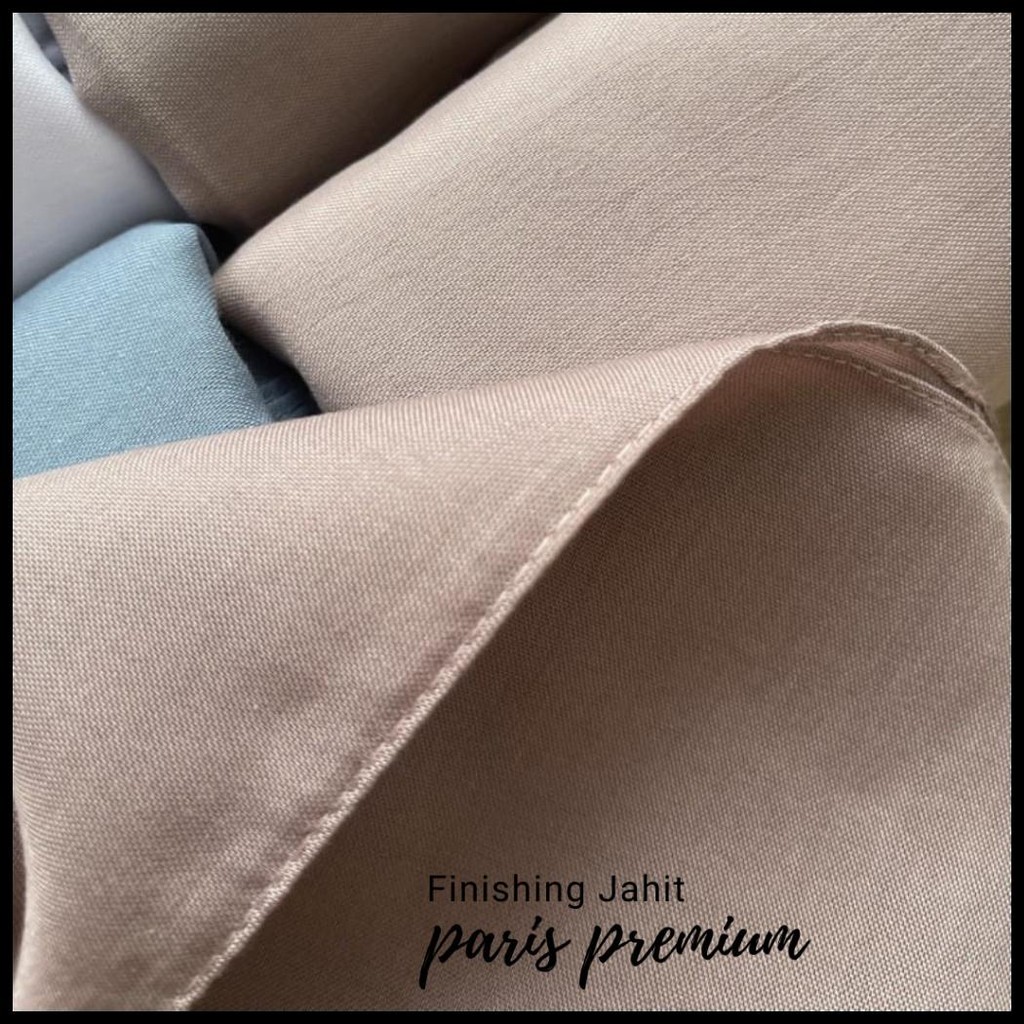 HIJAB  PARIS PREMIUM 120X120 SYARI JAHIT TEPI JILBAB SEGI EMPAT PARIS JUMBO