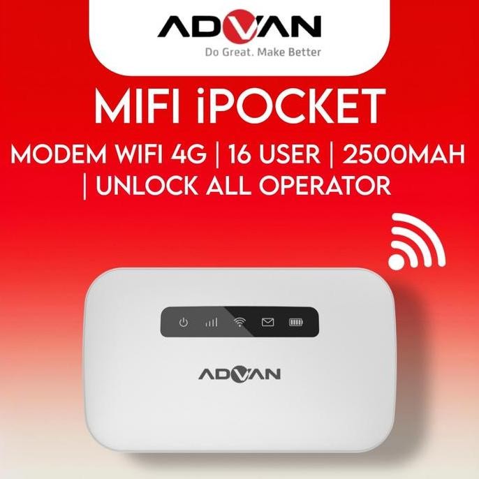 Mifi Advan 4G Unlock Modem Wifi Advan Ipocket Modem All Operator New Stok