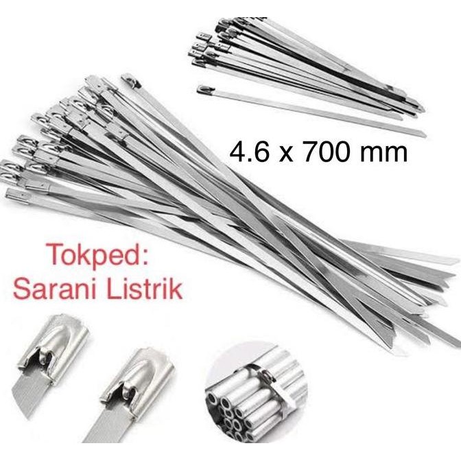 

Stainless Cable Ties - Kabel Tis Stainless 4.6 X 700 Mm 70 Cm Co