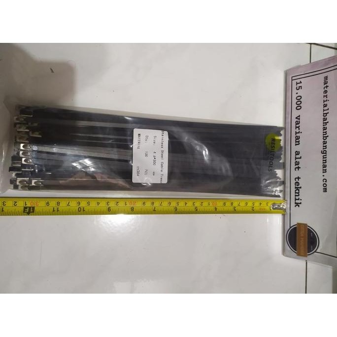 

Kabel Ties Stainless Steel Lapis Pvc Anti Karat 300 Mm Cable Tis 1Pack Co