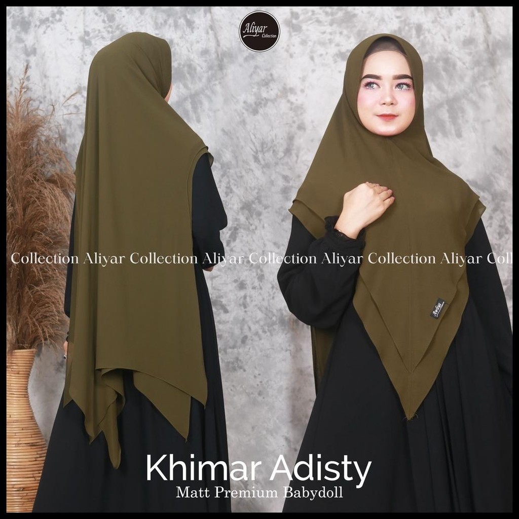 KHIMAR SYAR'I ADISTY ORIGINAL ALIYAR BY AWLIYA HIJAB /ALIYAR COLLECTION CERUTTY BABYDOLL JUMBO TERBA