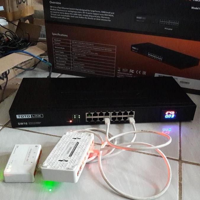 Switch Totolink 16 Port Sw16 Sw16D Modif Poe New Stok