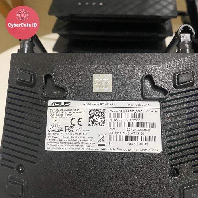 Router Wifi Asus Rt N12 B1  For Access Point & Repeater | Wan | Gaming New Stok