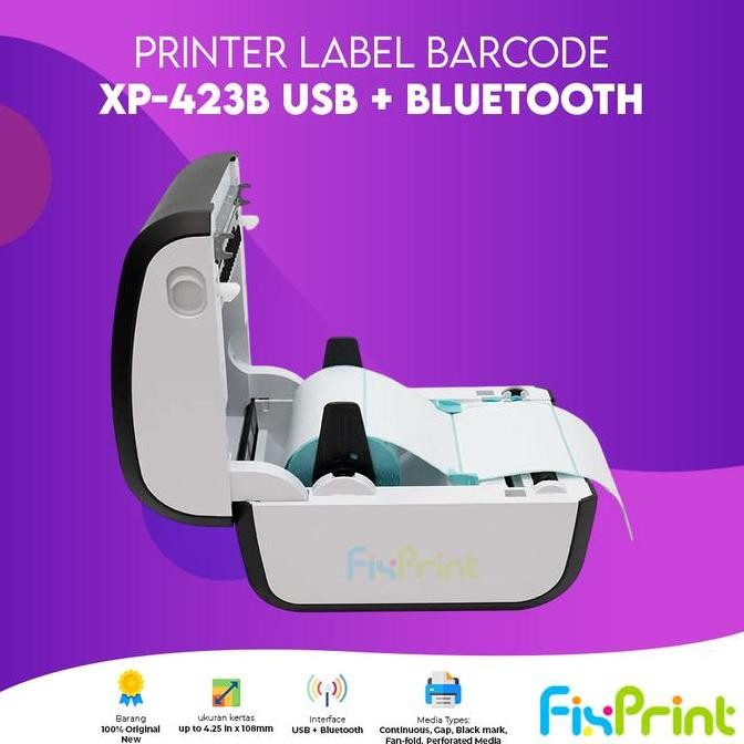 Printer Bar Label Thermal Usb - Xprinter Xp420 / Xp-420B / Xp420B - Xp-420B, Usb Only New Stok