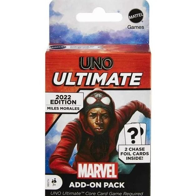 UNO Ultimate Marvel Add-On Pack with Collectible Miles Morales