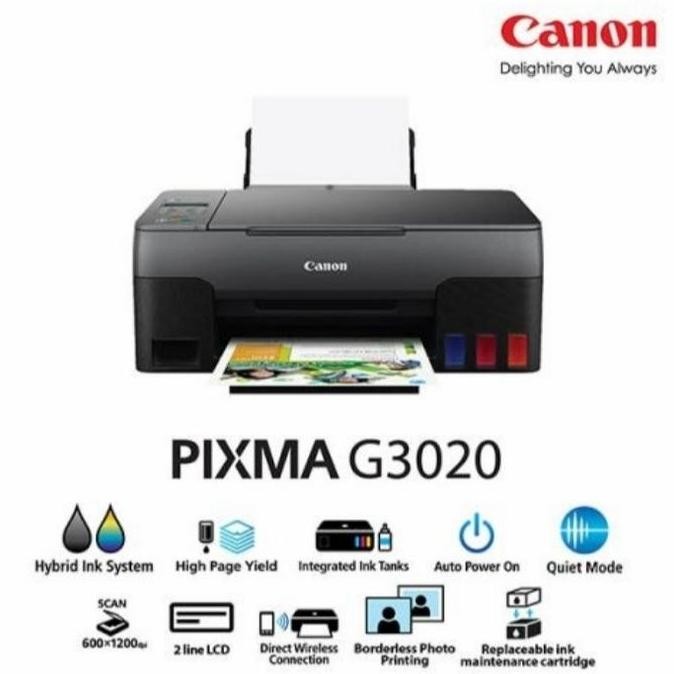 Printer Canon Pixma G3020 Canon G 3020 Prit Scan Copy, Wifi New Stok