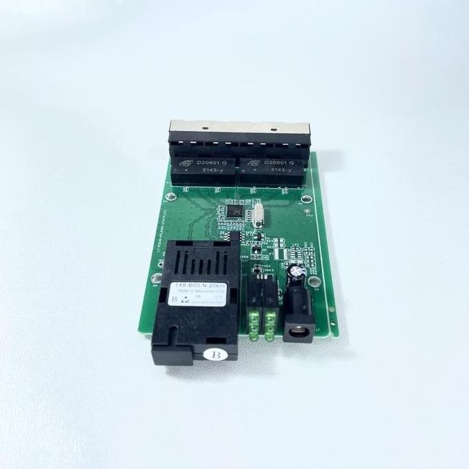 Pcb 1 Fo -4 Lan Media Converter 1Fo 4Lan 100 Mbps 1 Port Fo 4 Port Lan New Stok