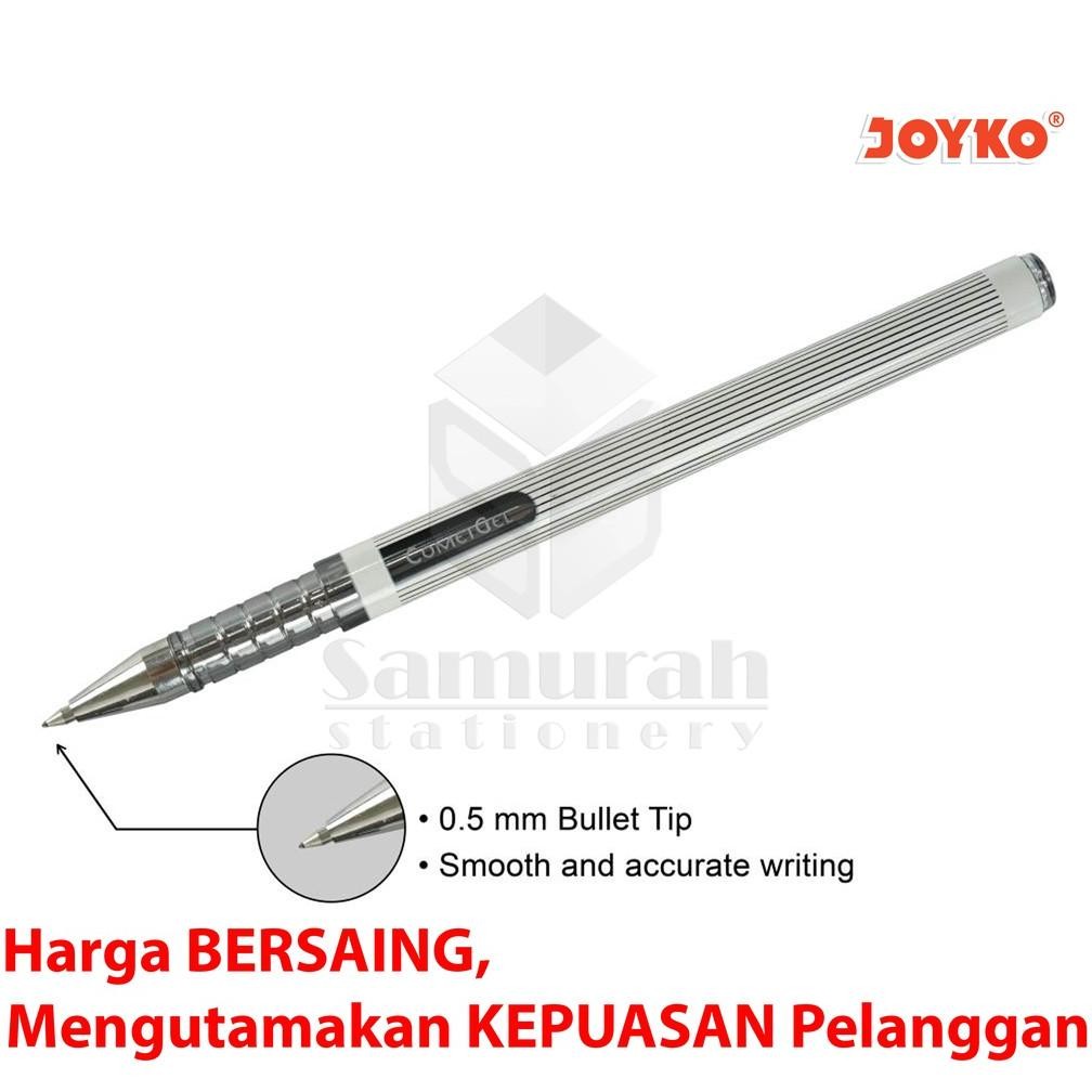 

Gel Pen Joyko Comet Gel GP 157 / GelPen JK GP-157 Hitam 0.5 mm Cabut