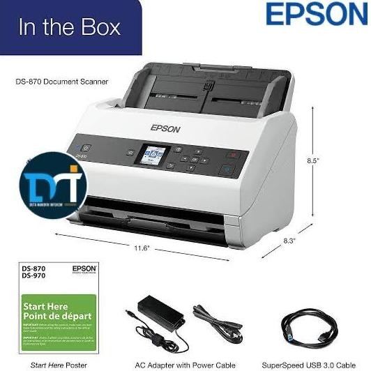 Scanner Epson Workforce Ds-870 / Ds870 A4 New Stok