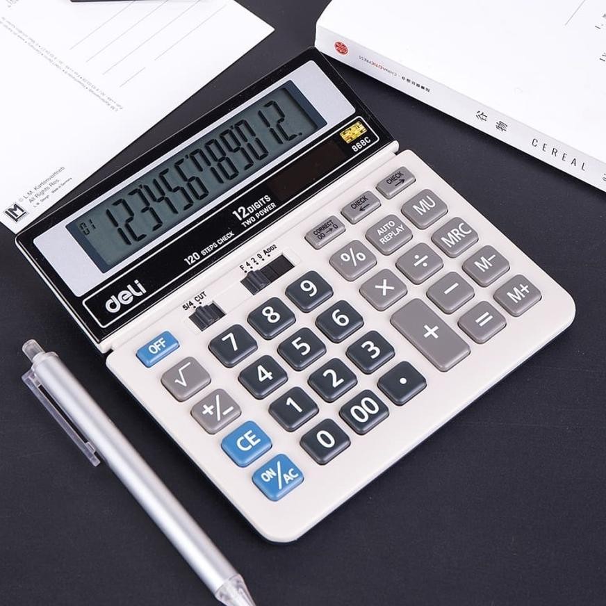 

Kalkulator Deli C-868C / Kalkulator Hitung 12 Digit 868C / Peralatan Kantor Murah ORIGINAL