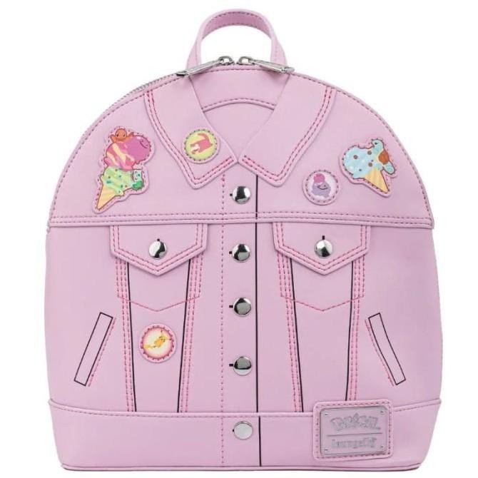 Loung3fly Pokemon Ice Cream Denim Jacket Convertible Backpack