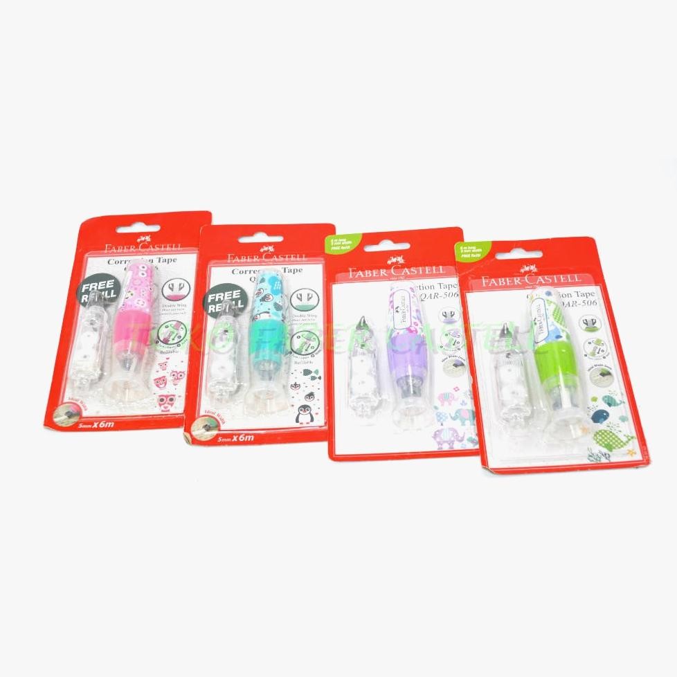 

Correction Tape Faber Castell QAR 506 Fancy / Tipe X Kertas / Correction Tape QAR 506 Barrel