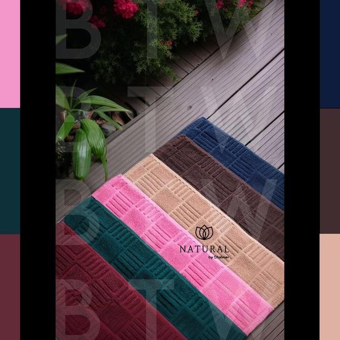 KESET HANDUK CHALMER KESET KAKI HANDUK HOTEL NATURAL CHALMER 40x60CM