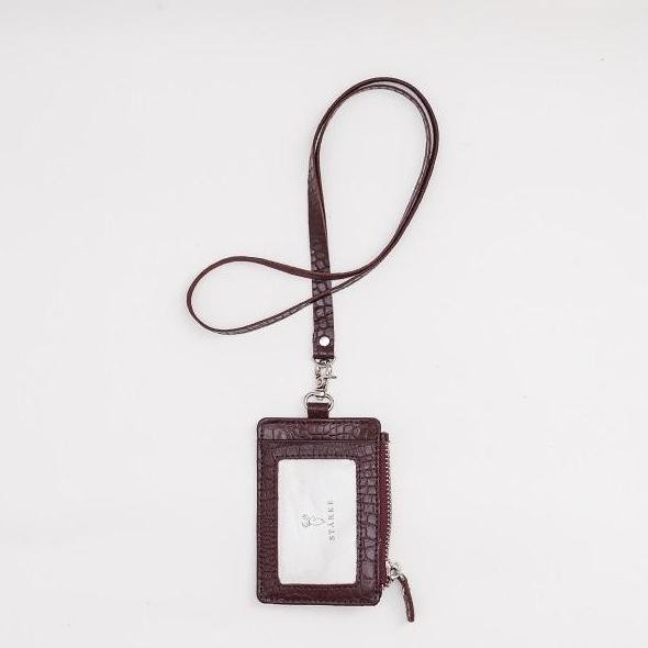

Id Card Holder Kulit Asli Lanyard Starke Hustle Hog Ii Croco Maroon Co